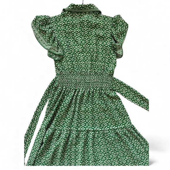 Max Studio Green Patterned Maxi Dress - Picture 5 of 11